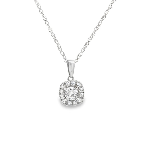 Created White Sapphire Necklace