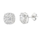 Created White Sapphire Earrings