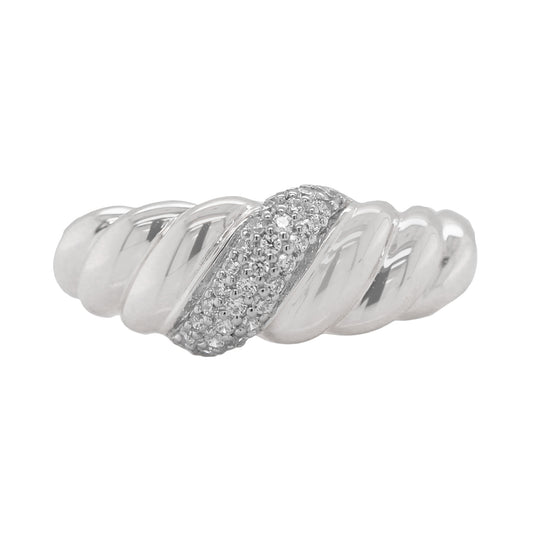 Diamond Croissant Ring