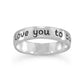 "Love You To The Moon And Back" Ring