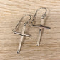 Polished Cross Dangle Earrings