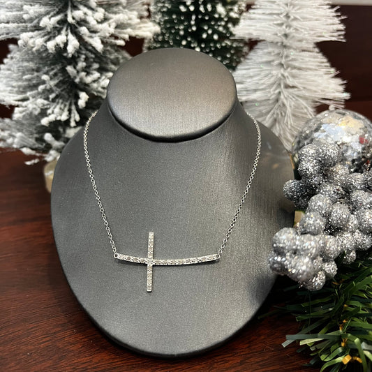 1/4 CTW Diamond Cross Necklace