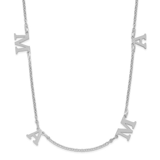 Mama Letter Dangle Necklace