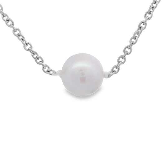 Stainless Steel Freshwater Pearl Necklace