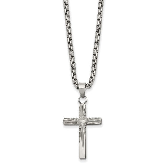 Starburst Stainless Steel Cross