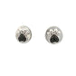 Oreo Black Diamond Paw Earrings