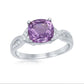 Amethyst Infinity Ring