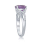 Amethyst Infinity Ring