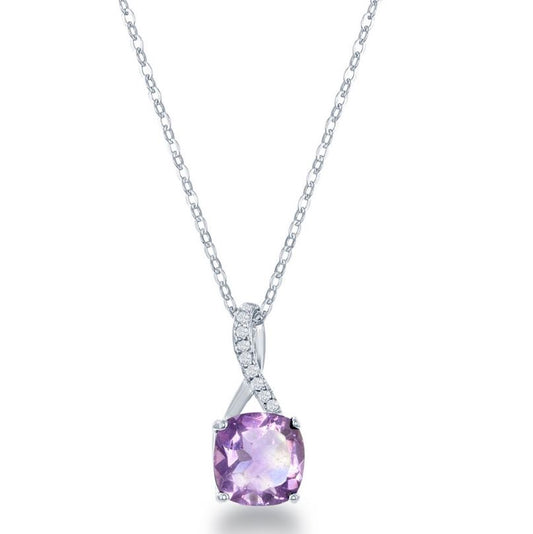 Amethyst Infinity Necklace